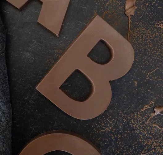 Chocolate Letters and Numbers