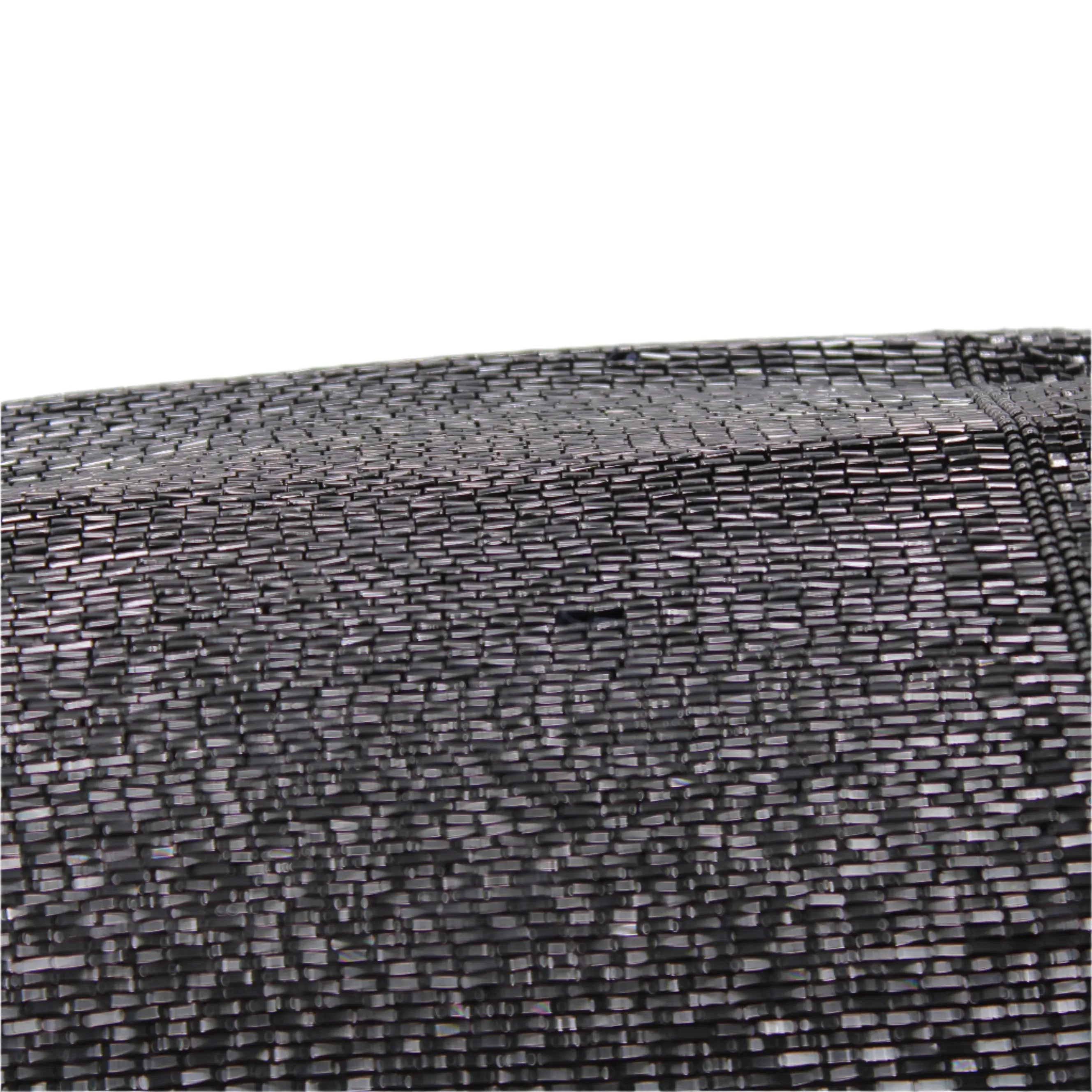 Christian Dior Black Beaded Flap Clutch Bag