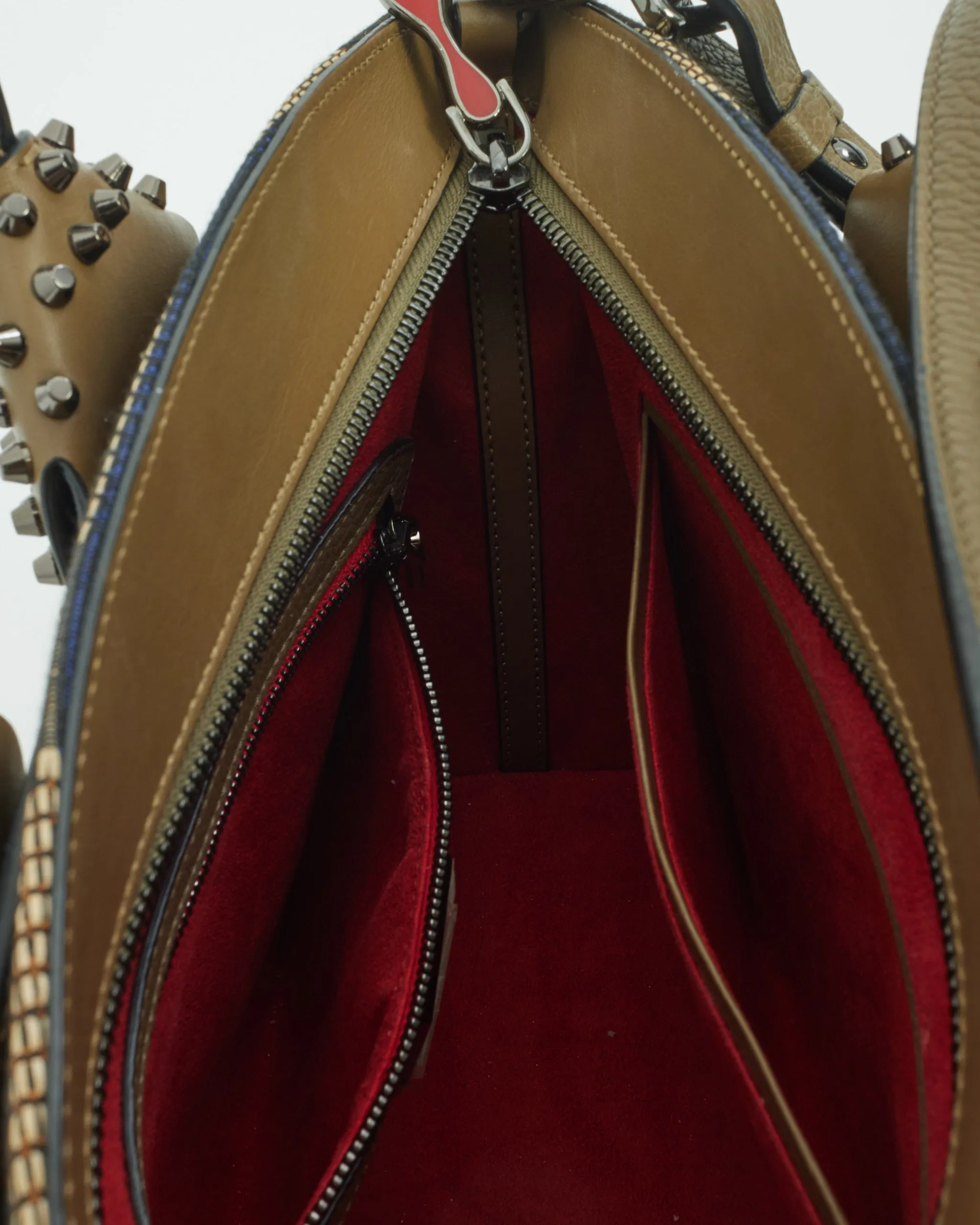 Christian Louboutin Taupe Leather Eloise Tote Bag