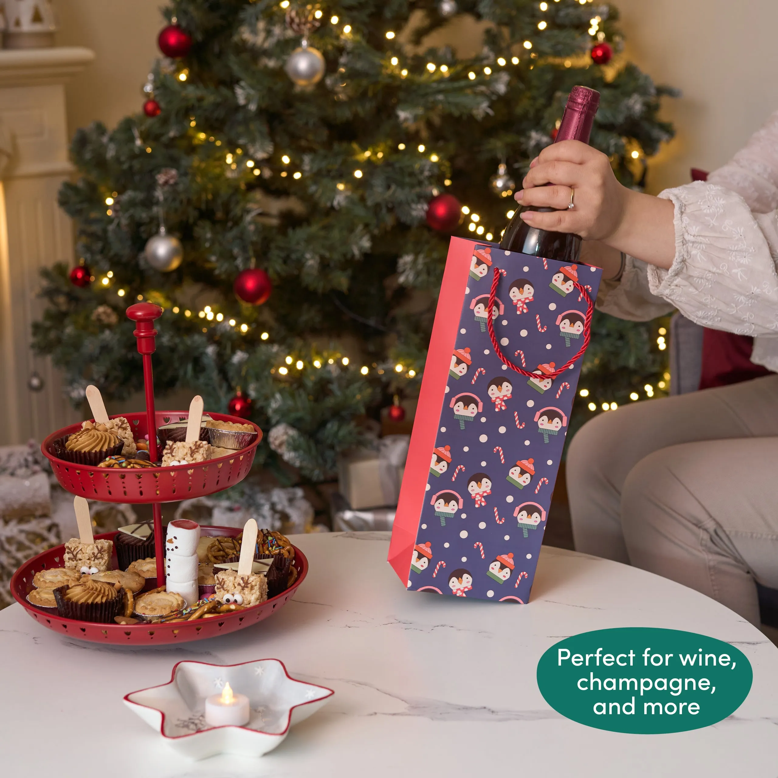 Christmas Wine Bottle Gift Bags