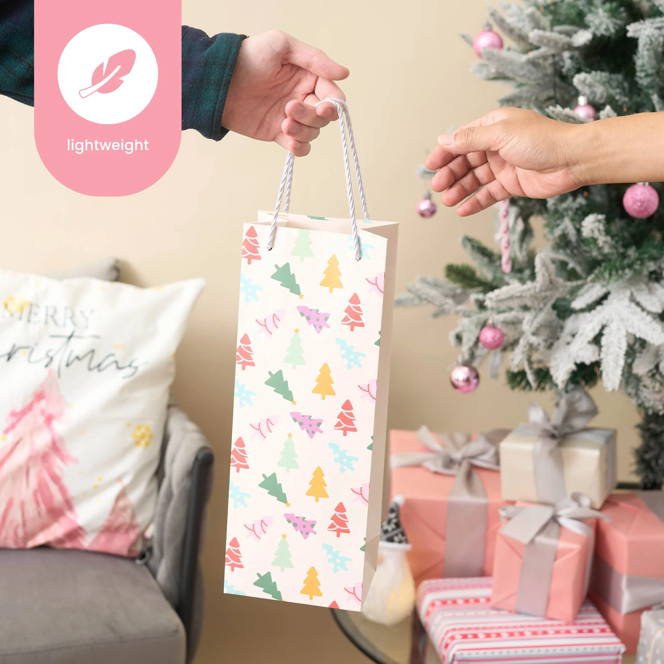 Christmas Wine Bottle Gift Bags