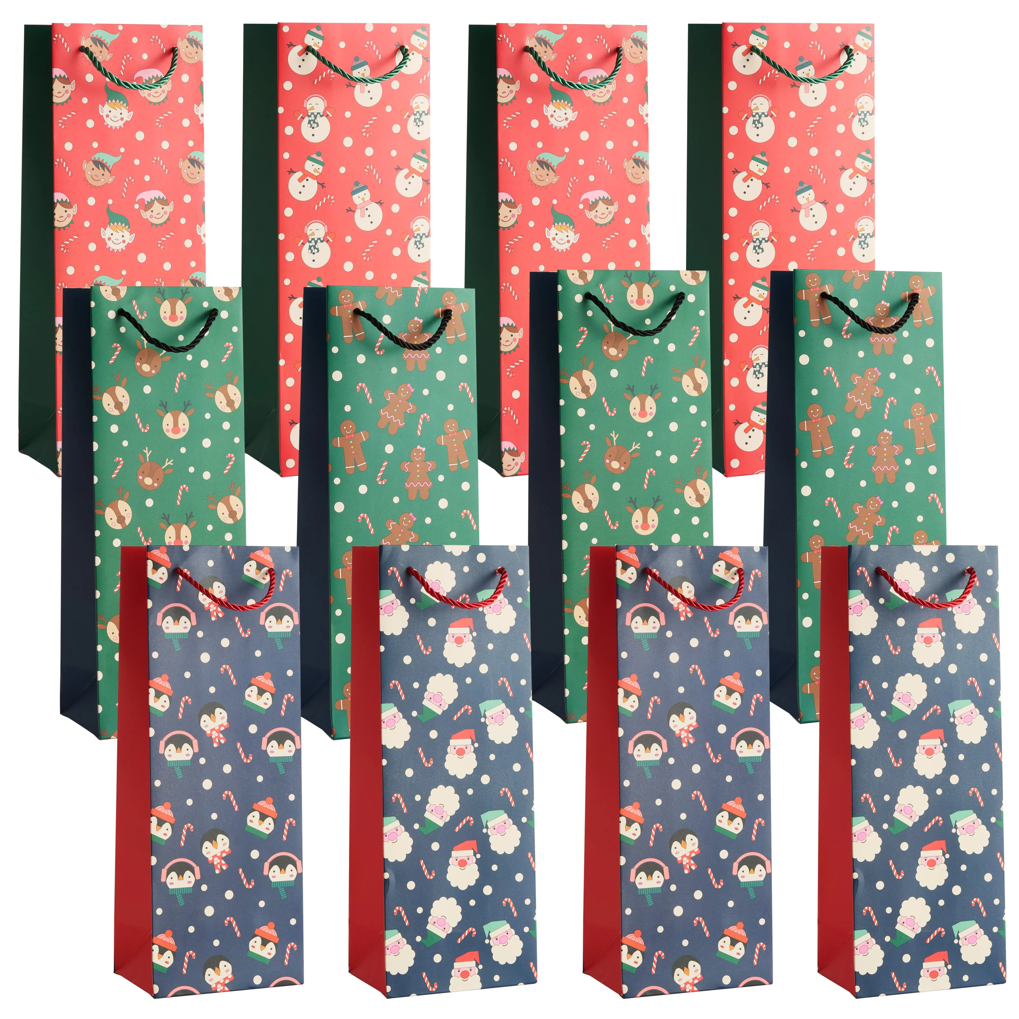 Christmas Wine Bottle Gift Bags