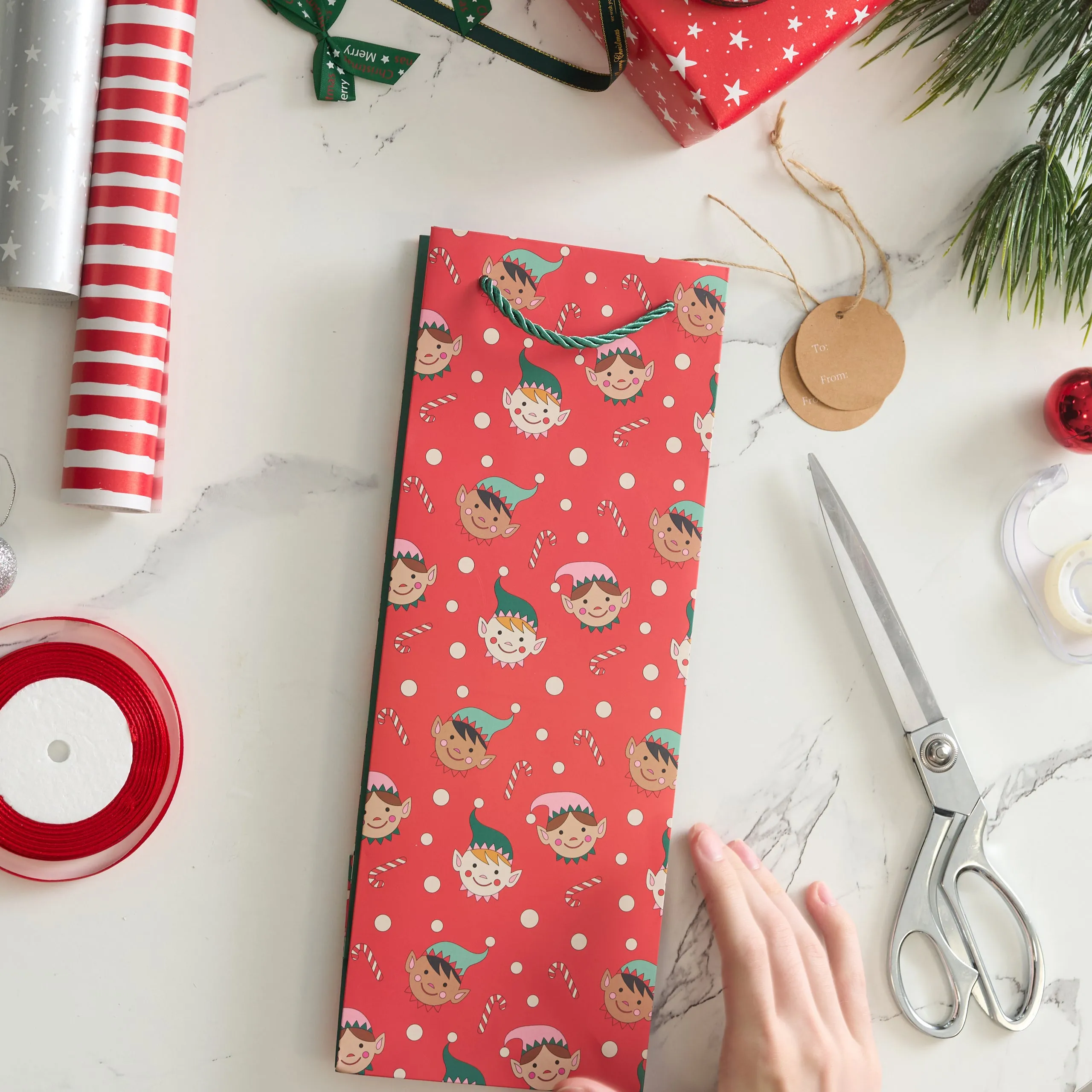 Christmas Wine Bottle Gift Bags