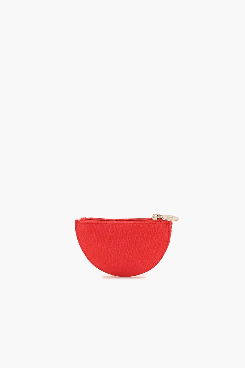 Citrus Splash Beaded Pouch - Watermelon
