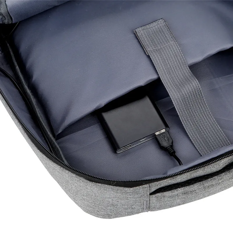 Cloth Double Zipper Waterproof Computer Business Backpacks