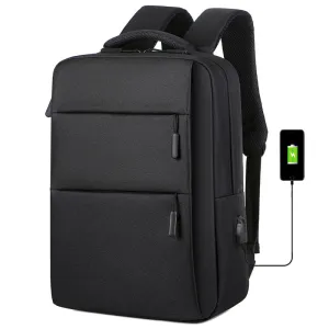Cloth Double Zipper Waterproof Computer Business Backpacks