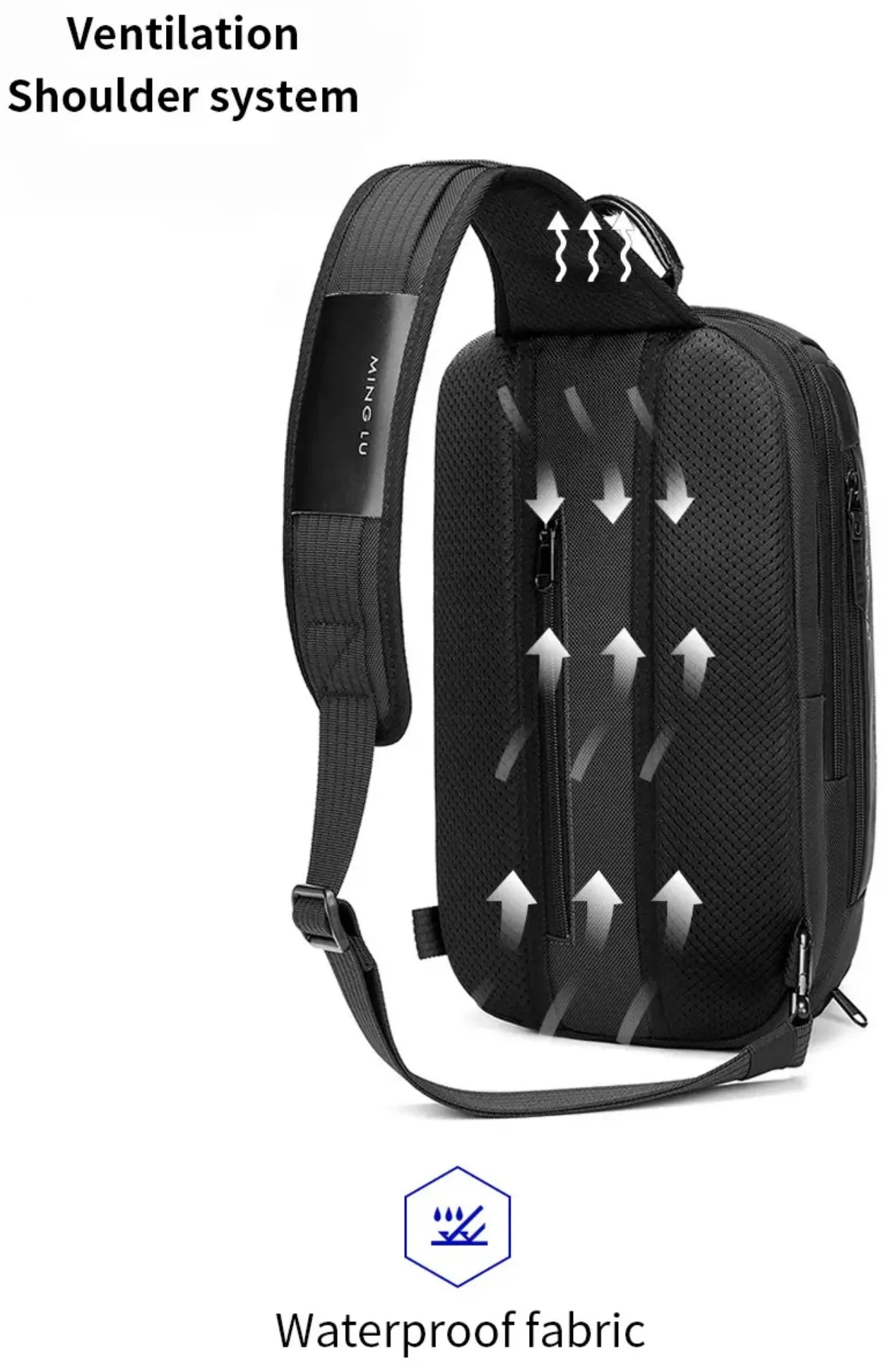 Clubs And Sticks Waterproof Sling Bag
