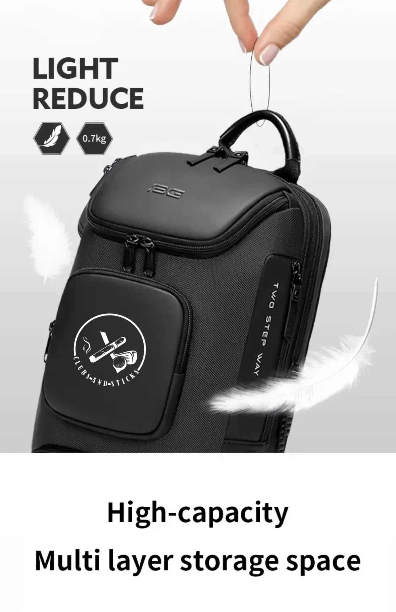 Clubs And Sticks Waterproof Sling Bag