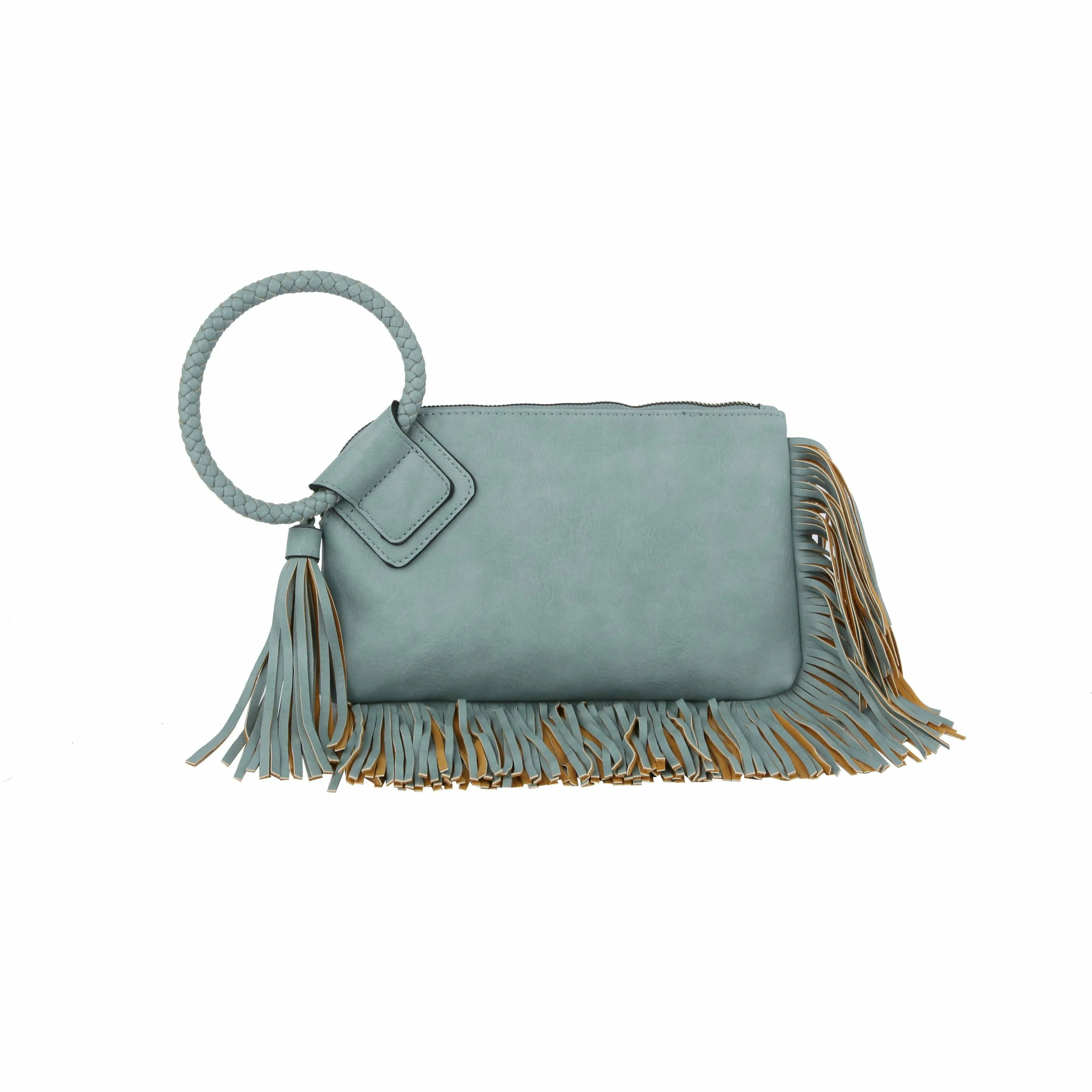 Clutch  Fringed Wristlet Evening Bags Purse Wallet For Women
