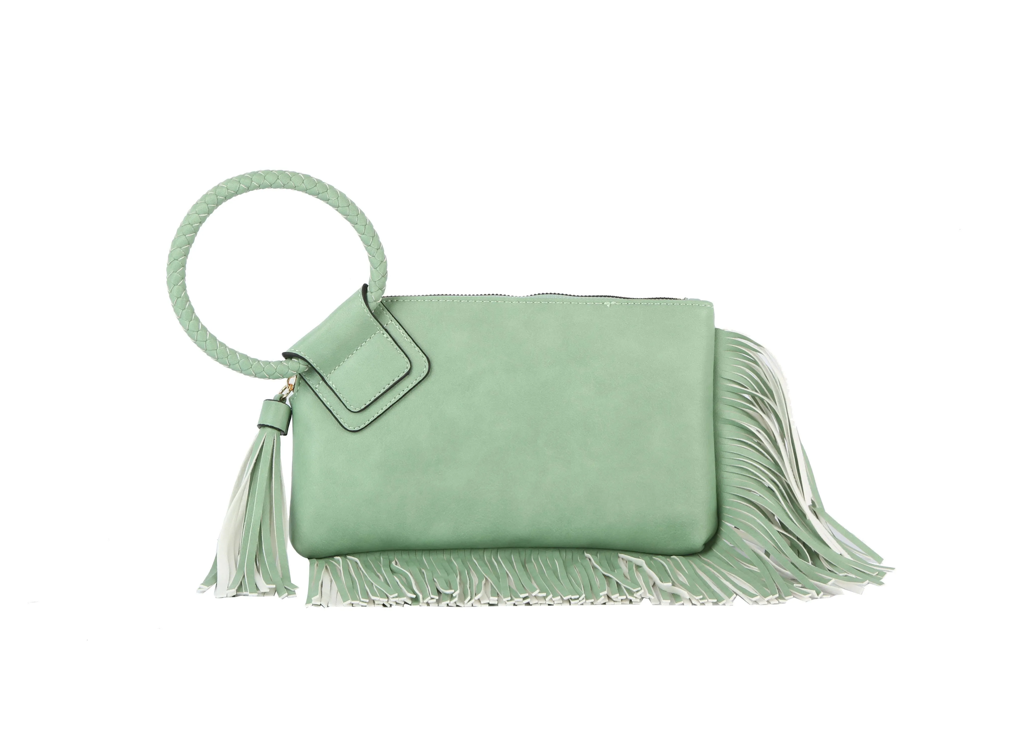 Clutch  Fringed Wristlet Evening Bags Purse Wallet For Women