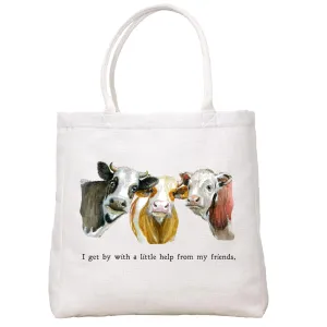 Cow Friends Tote Bag
