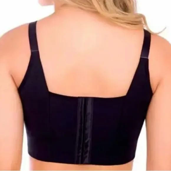 Deep Cup Fashion 40B Black Push Up Hidden Underwire Support Lift Seamless Bra
