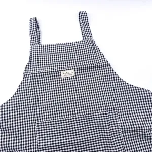 Delantal algodón Vichy Negro Bags Garden