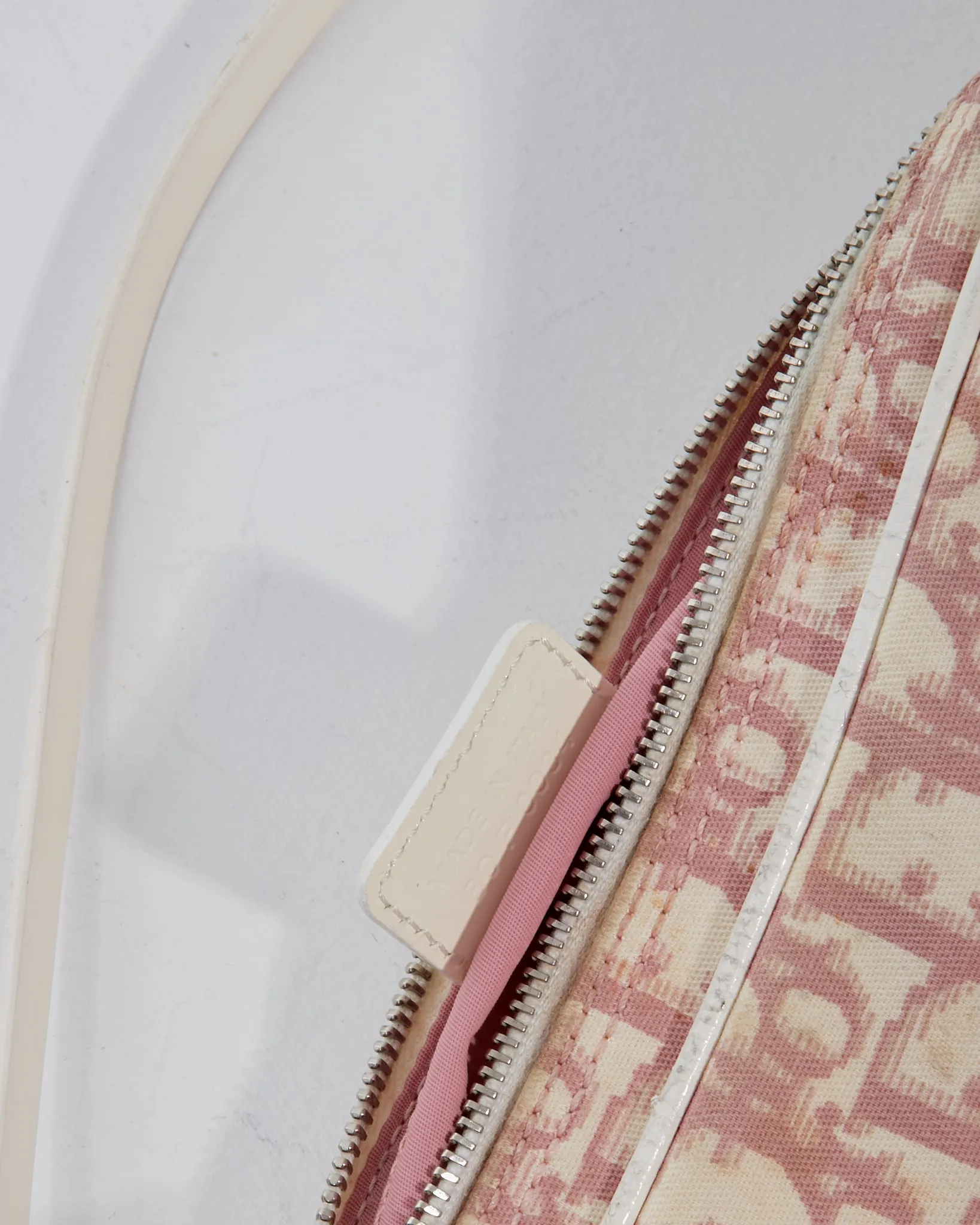 Dior Pink Monogram Girly Canvas Small Shoulder Bag