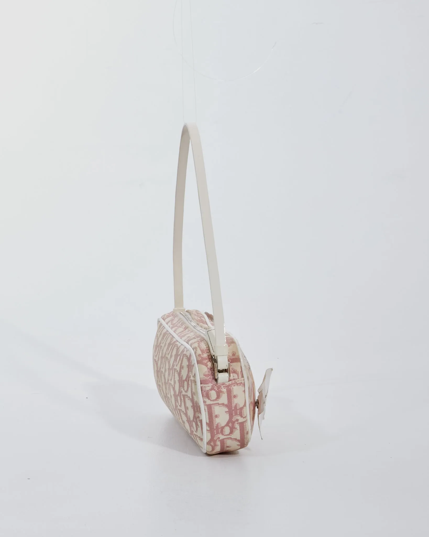 Dior Pink Monogram Girly Canvas Small Shoulder Bag