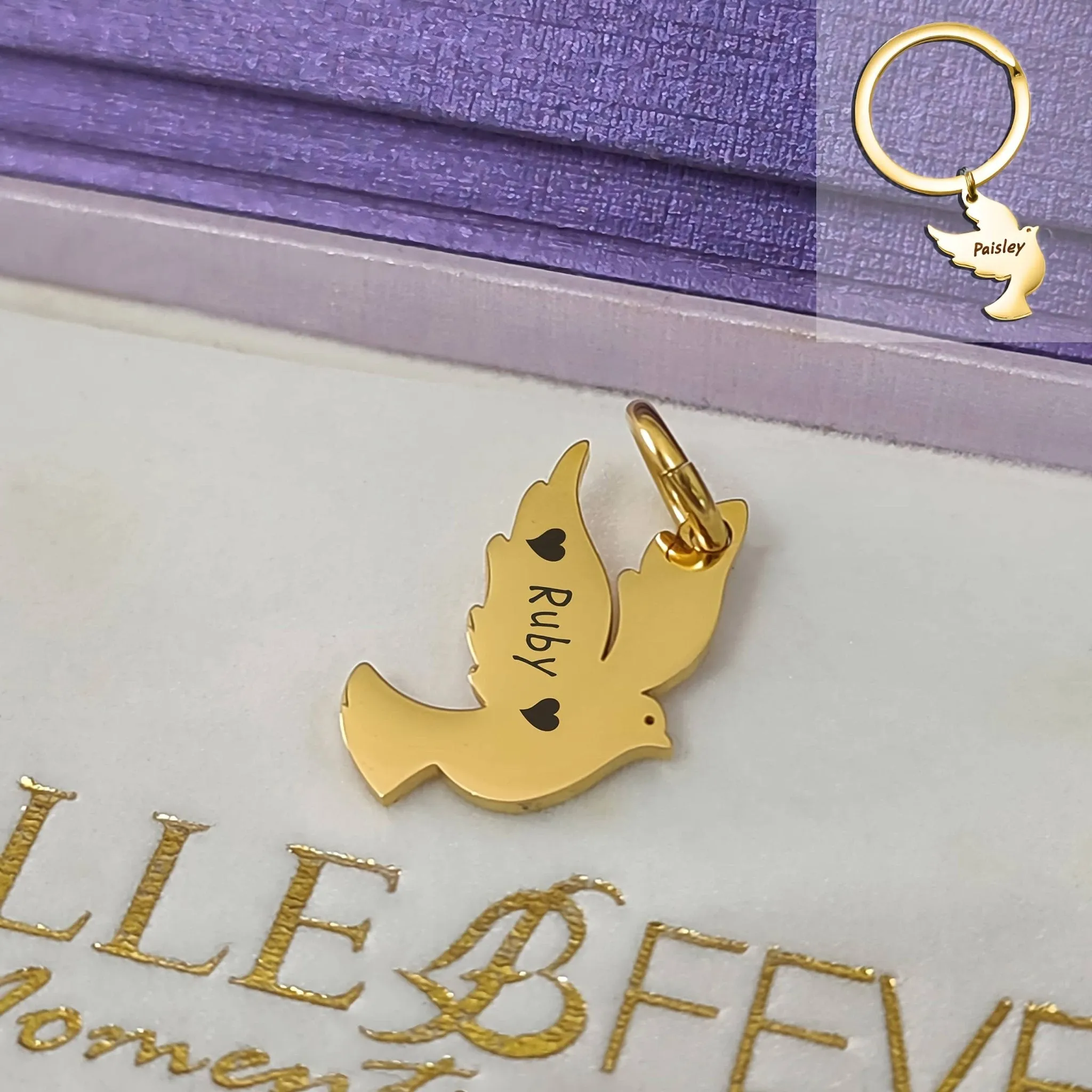 Dove Charm for Keyring