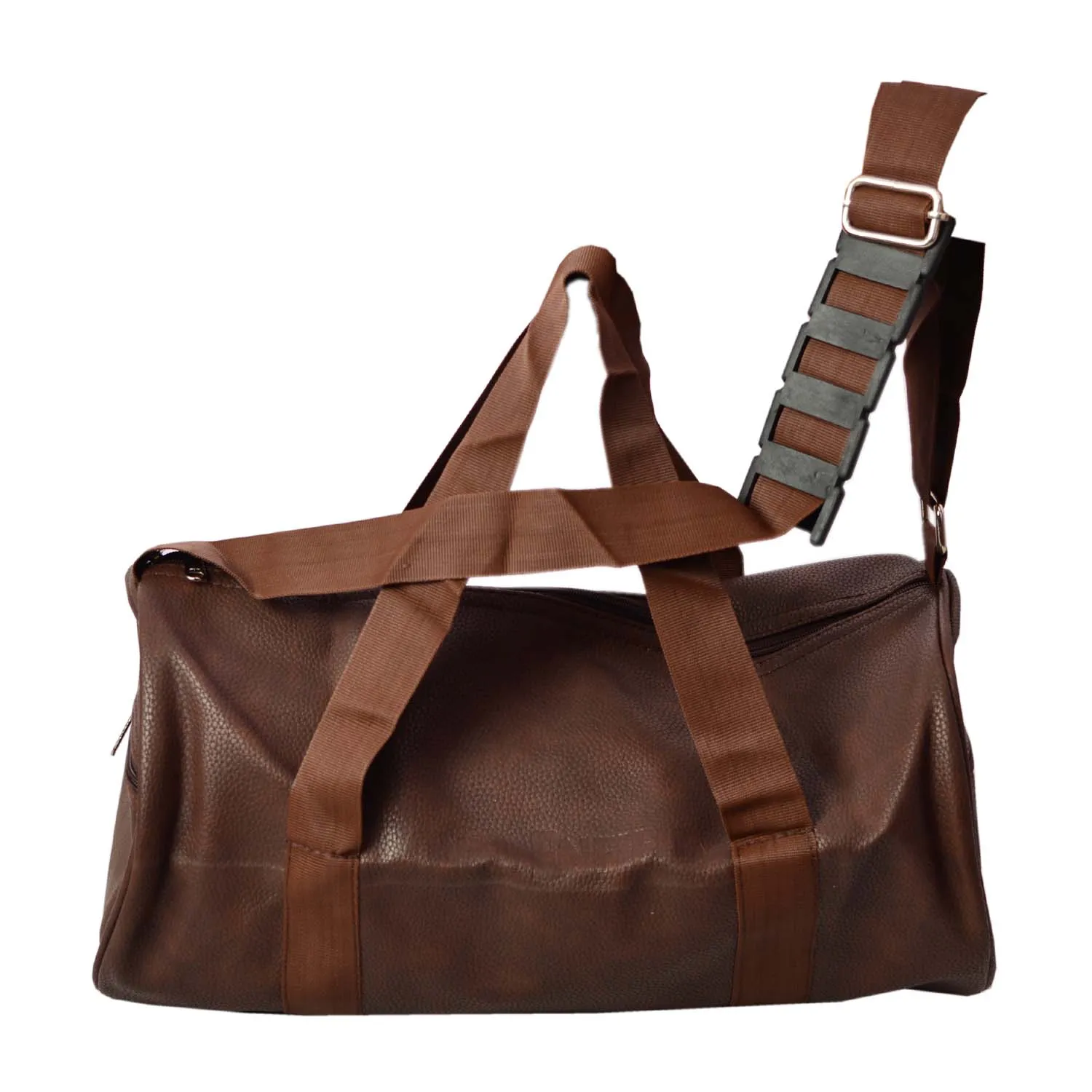 Duffle Gym Bag .(DarkBrown/Light Brown/ Black)