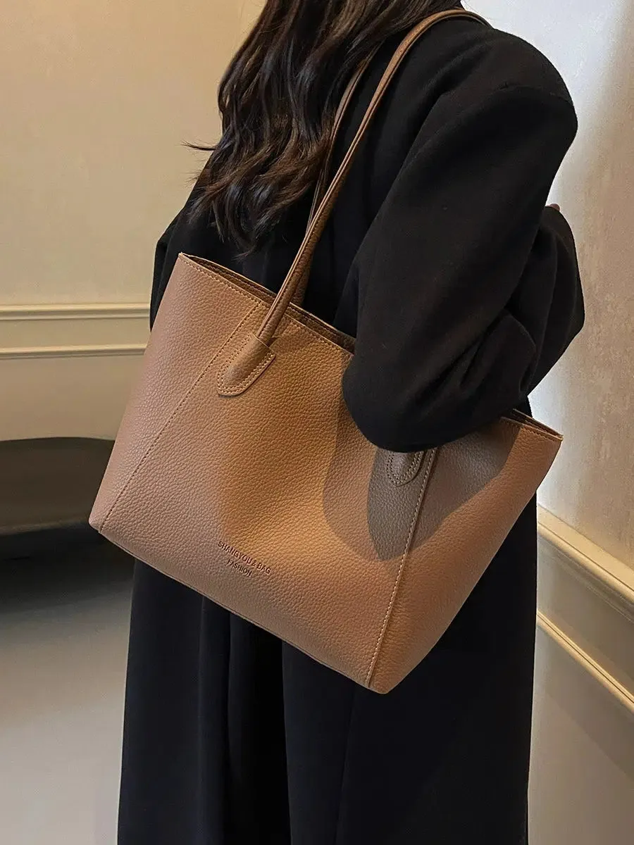Elegant Leather Tote Bag