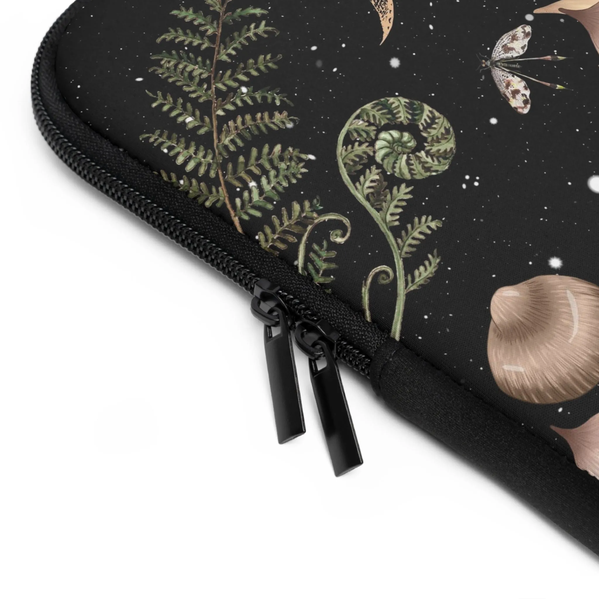 Elegant Mushrooms Moon Phases Laptop Case, laptop sleeve