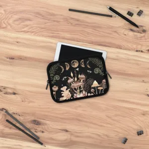 Elegant Mushrooms Moon Phases Laptop Case, laptop sleeve