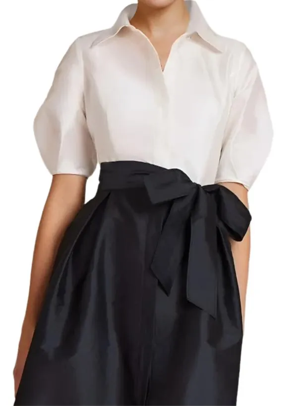 Elegant Shirt Collar Short Sleeves Floor Length Mother Of The Bride Dresses