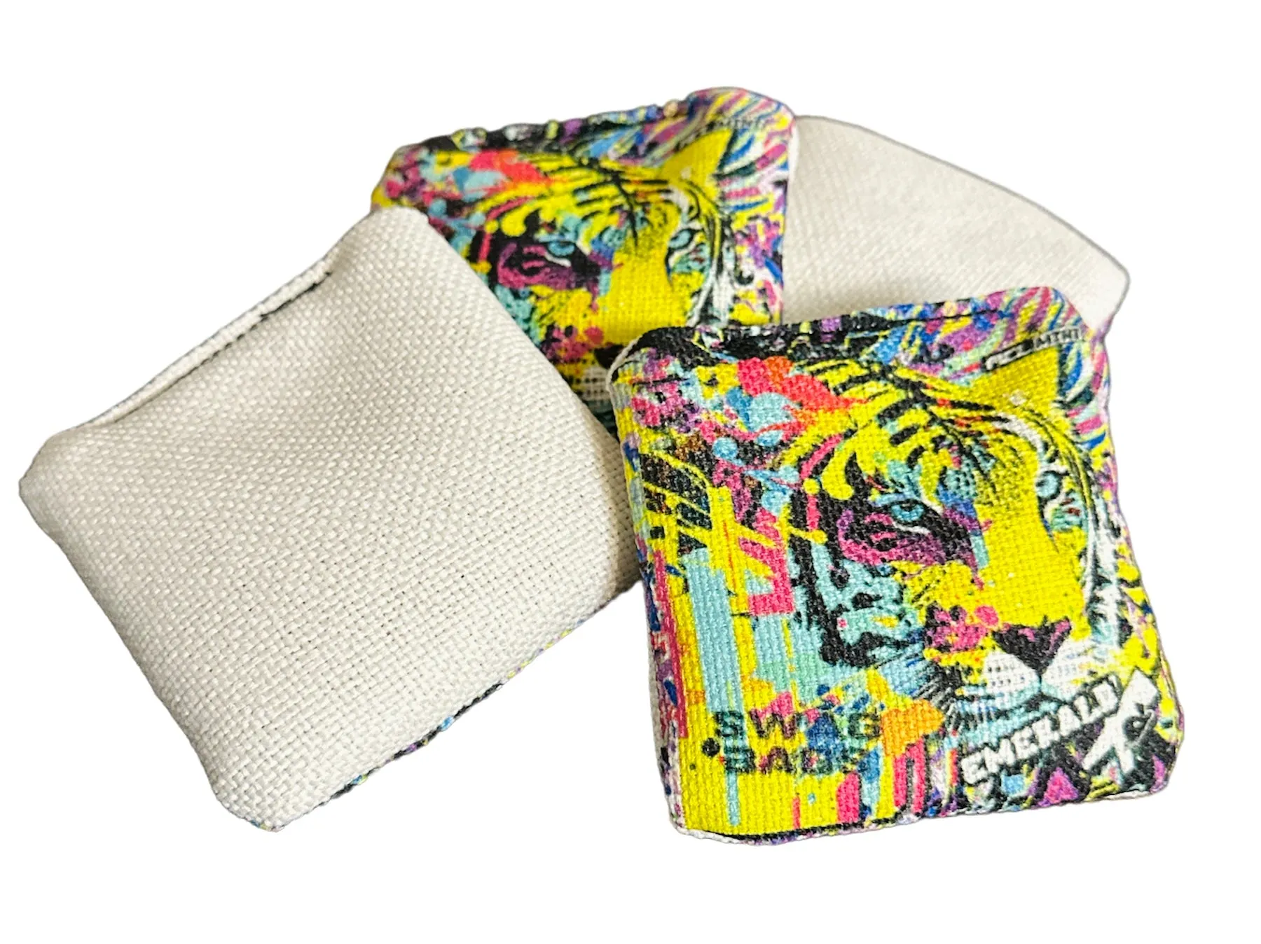 Emerald Mini Cornhole Bags (Tiger Swag)