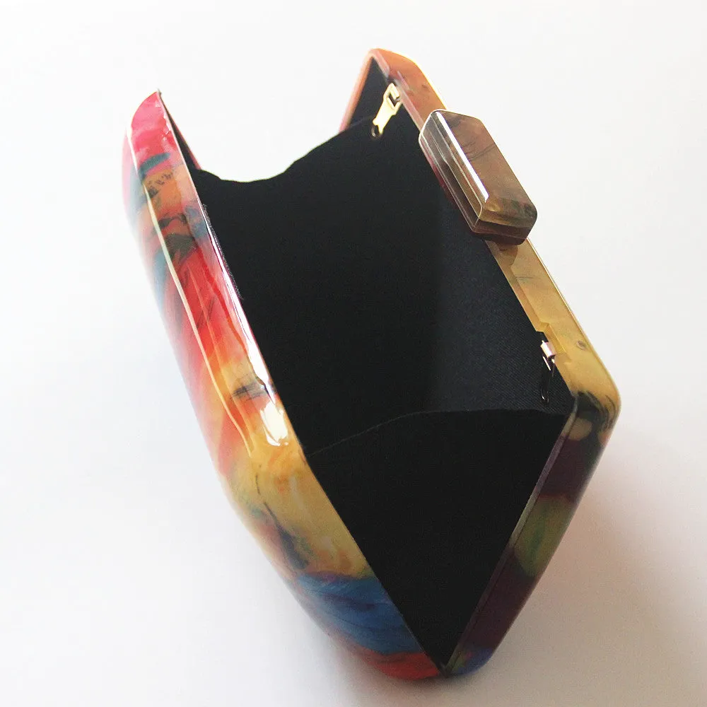 Evening Bags Acrylic Colorful Printing