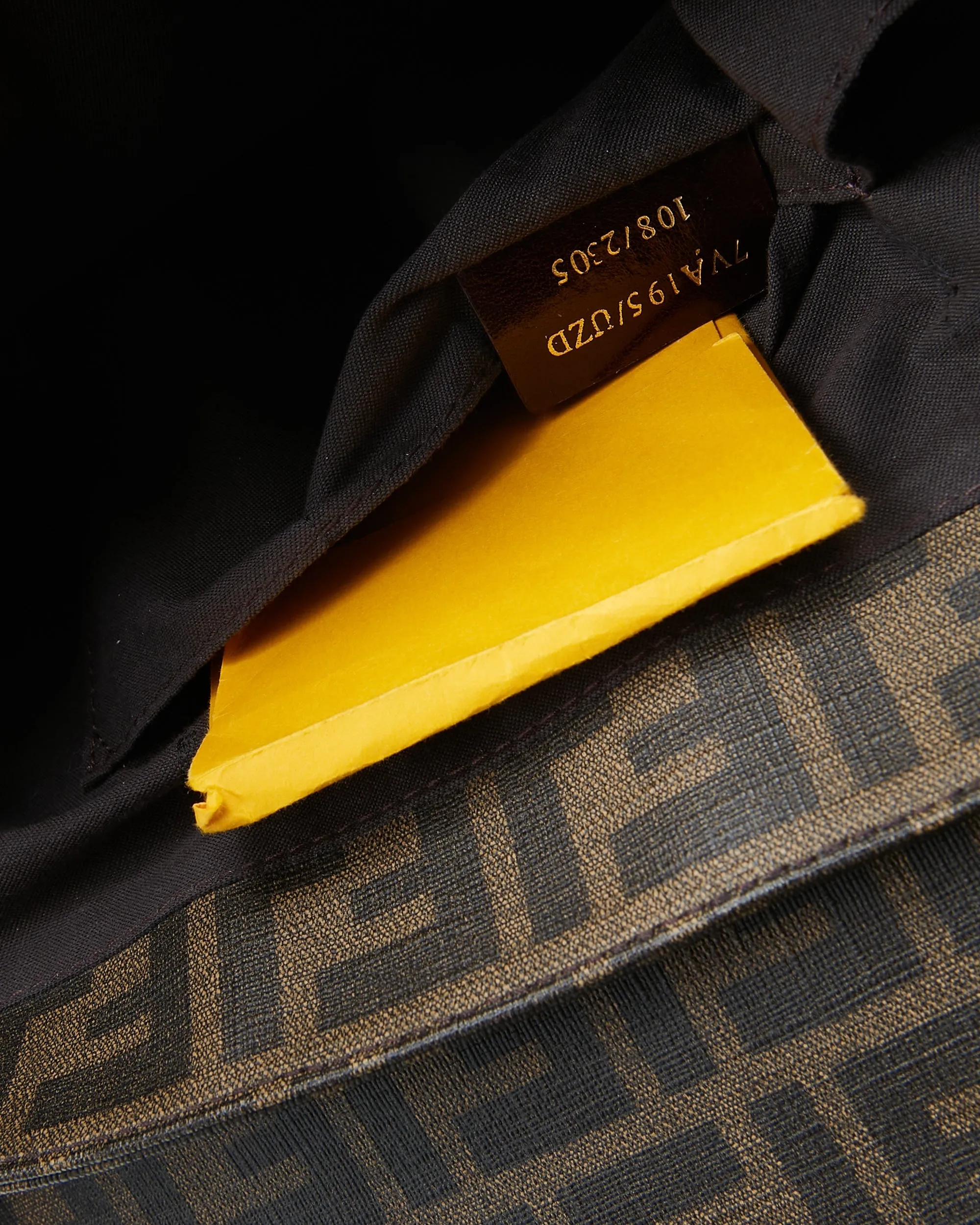 Fendi Brown Zucca Print Canvas Messenger Crossbody Flap Bag