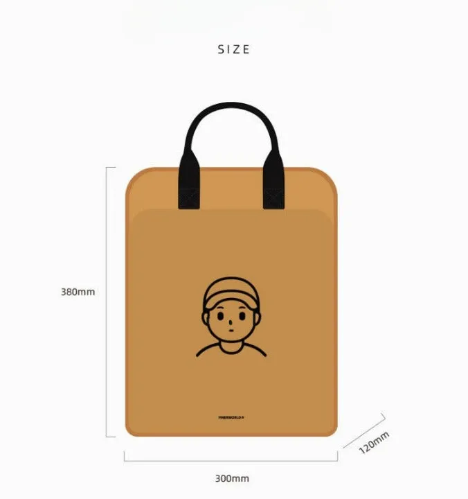 FineWorld Washable Kraft Paper Backpack Men-Women