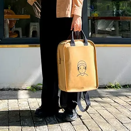 FineWorld Washable Kraft Paper Backpack Men-Women