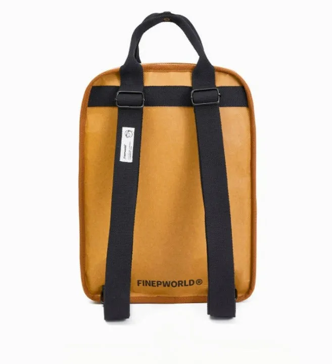 FineWorld Washable Kraft Paper Backpack Men-Women