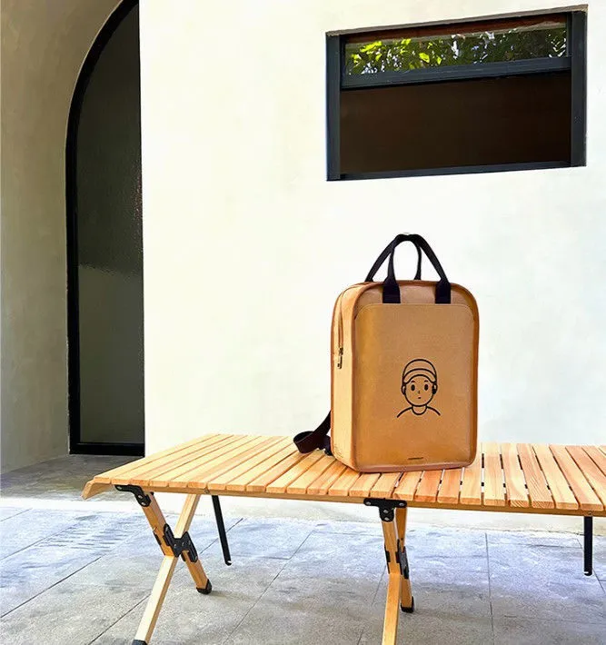 FineWorld Washable Kraft Paper Backpack Men-Women