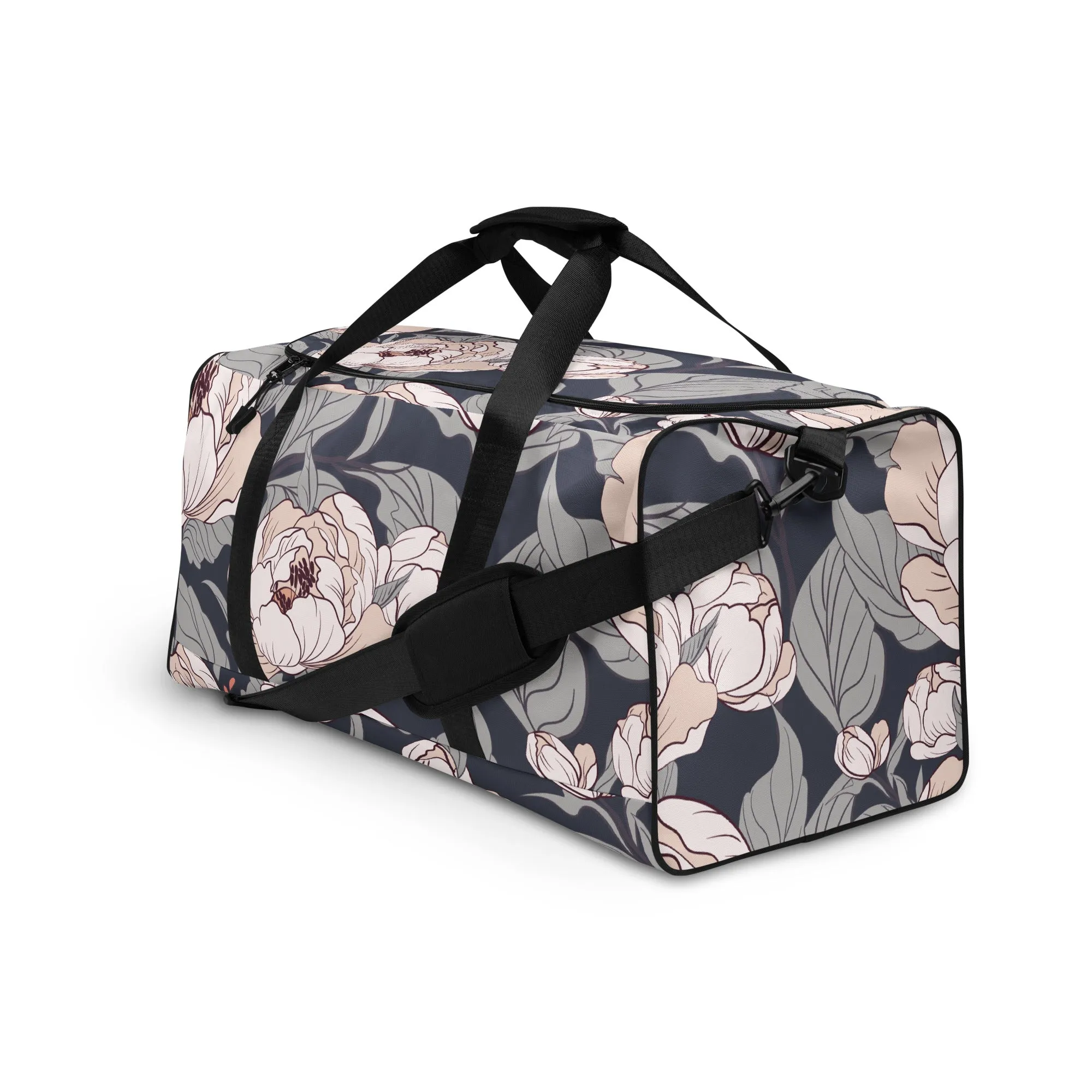 Flower Painting Artwork - Sustainably Made Duffle Bag