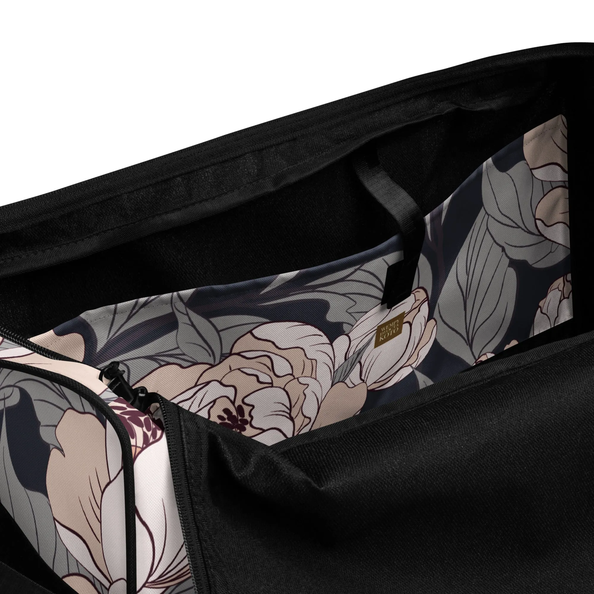 Flower Painting Artwork - Sustainably Made Duffle Bag