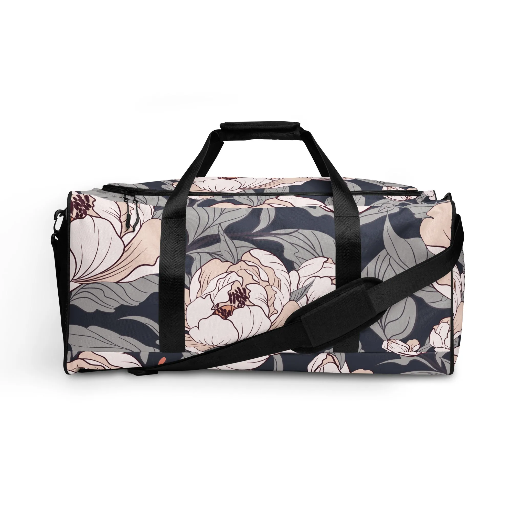 Flower Painting Artwork - Sustainably Made Duffle Bag