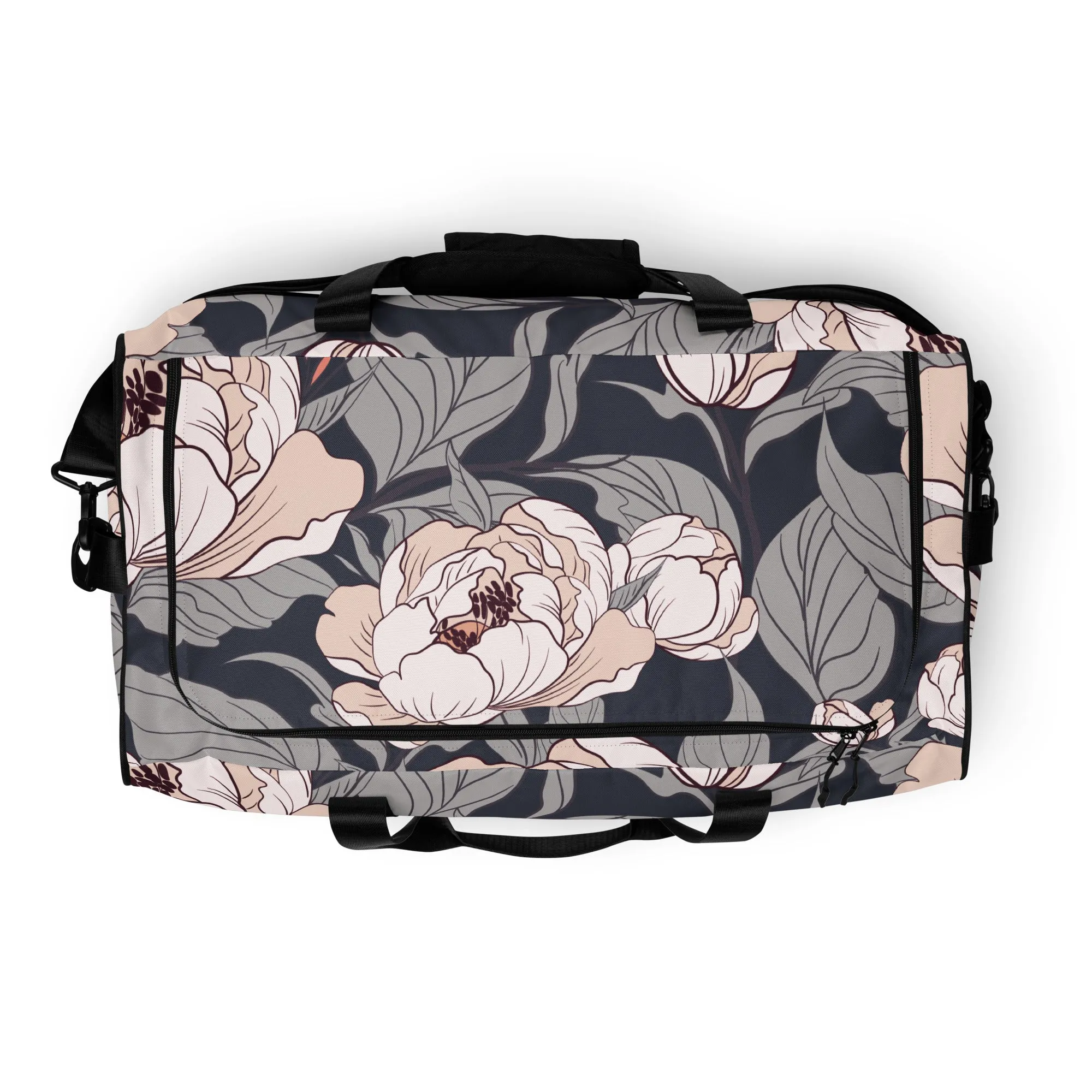 Flower Painting Artwork - Sustainably Made Duffle Bag