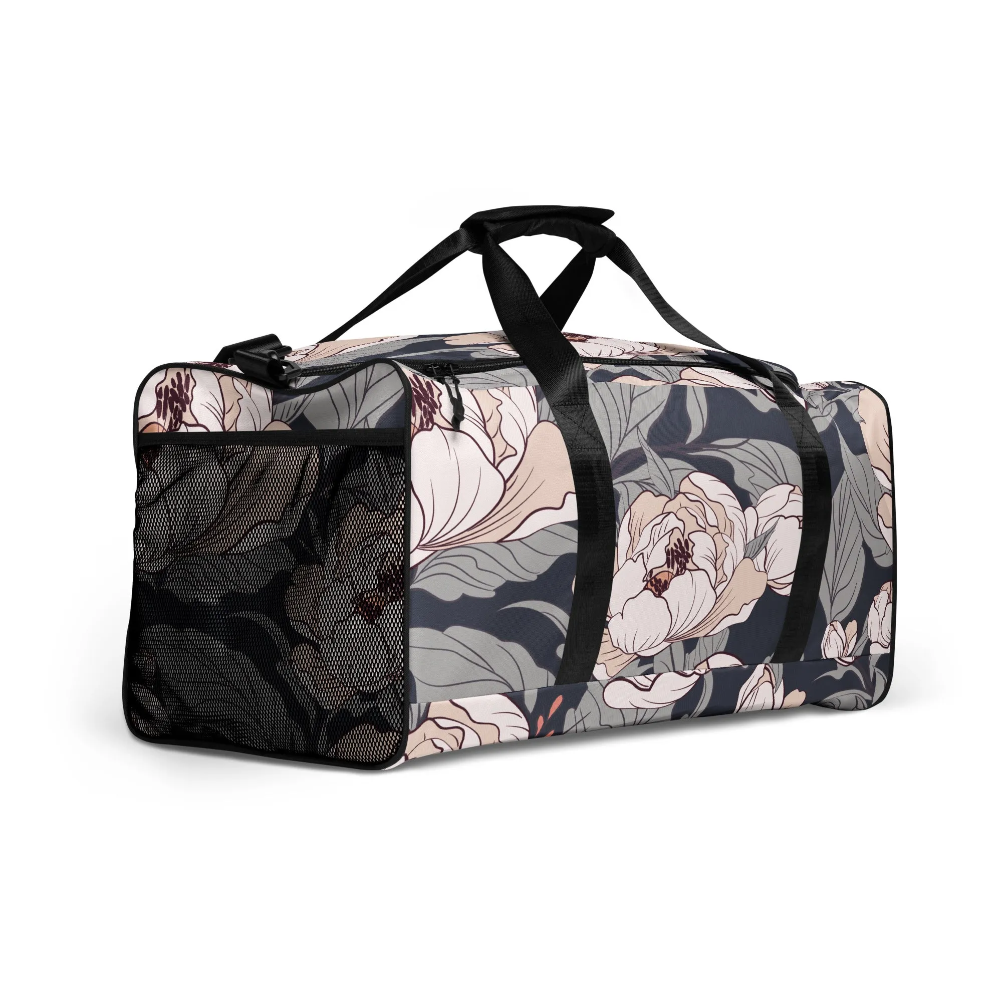 Flower Painting Artwork - Sustainably Made Duffle Bag