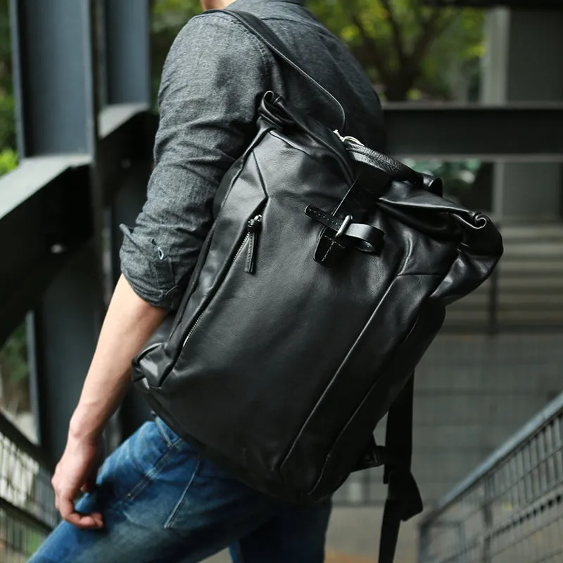 Full Grain Leather Travel Backpack Handmade  Laptop Backpack School Backpack