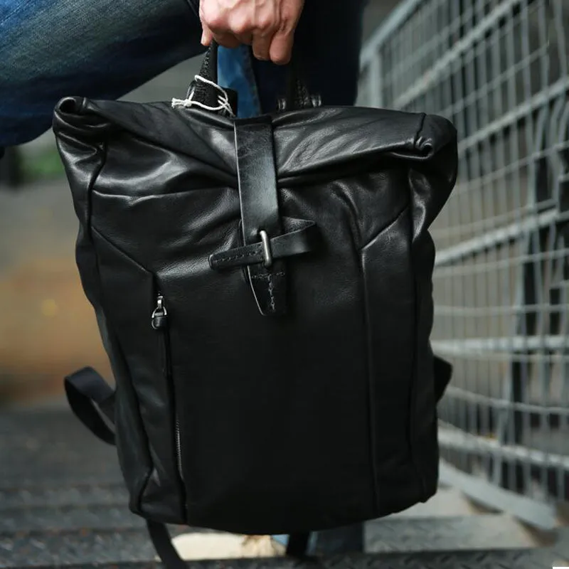 Full Grain Leather Travel Backpack Handmade  Laptop Backpack School Backpack