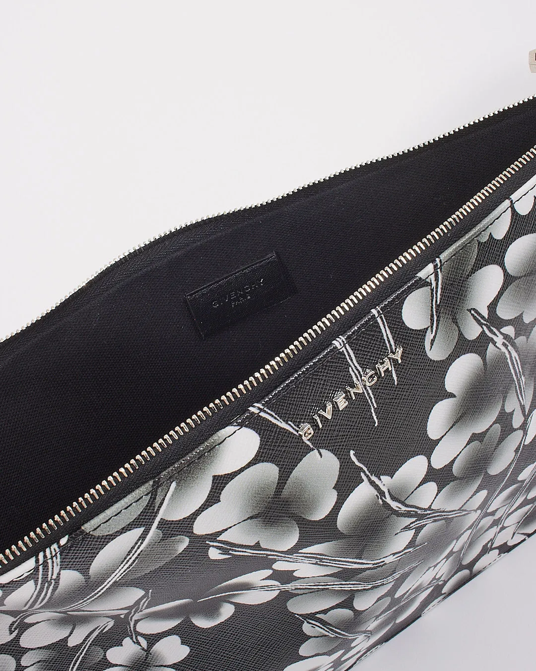Givenchy Floral Black/White Envelope Clutch