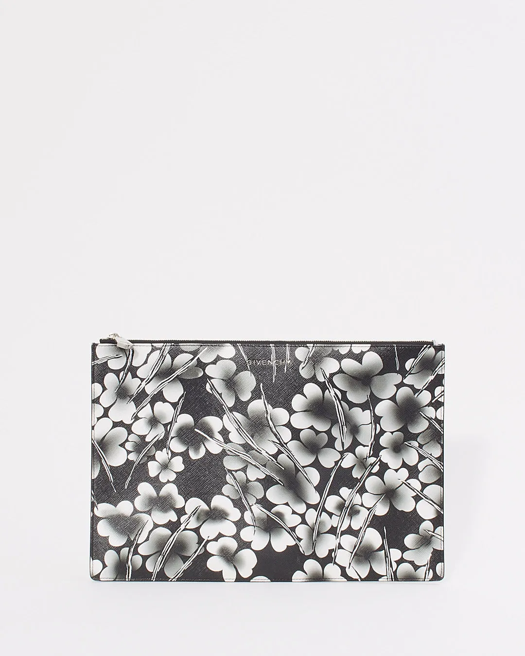 Givenchy Floral Black/White Envelope Clutch