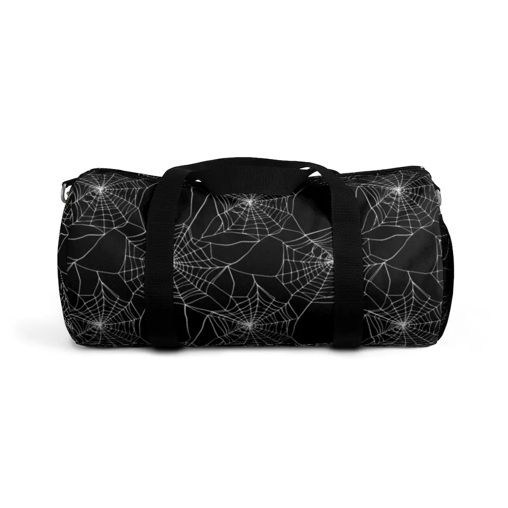 Goth Spider Web Duffel Bag
