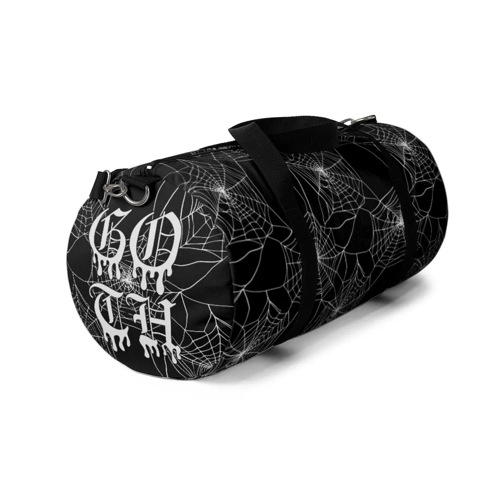 Goth Spider Web Duffel Bag