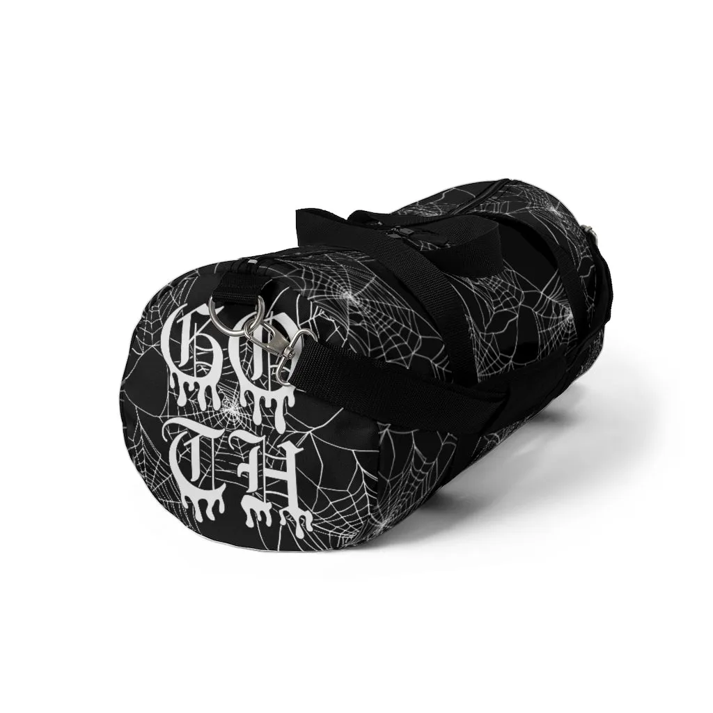 Goth Spider Web Duffel Bag