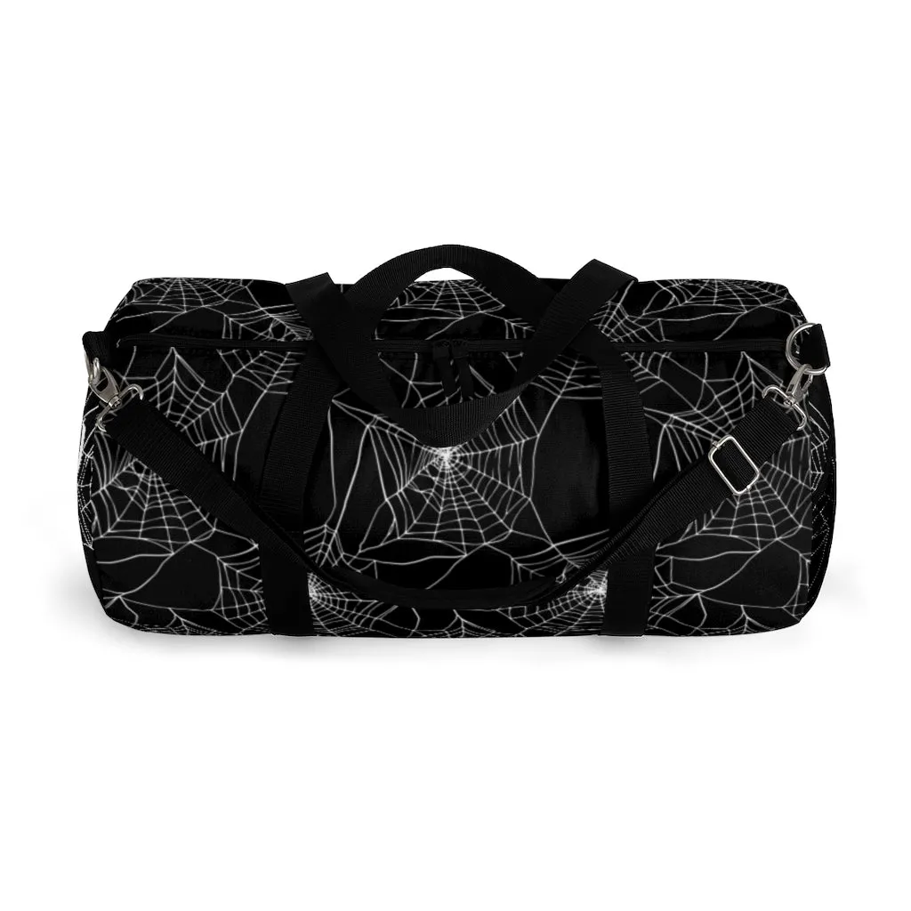 Goth Spider Web Duffel Bag