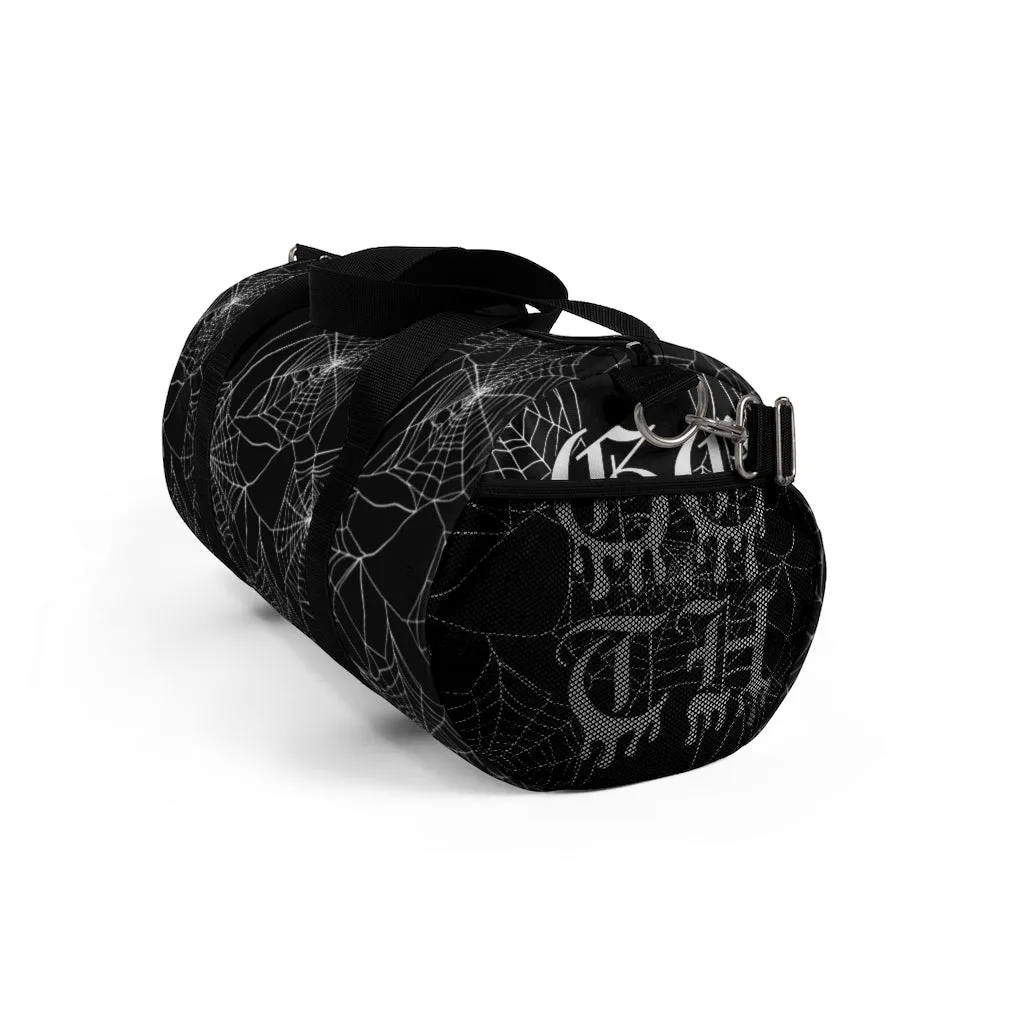 Goth Spider Web Duffel Bag