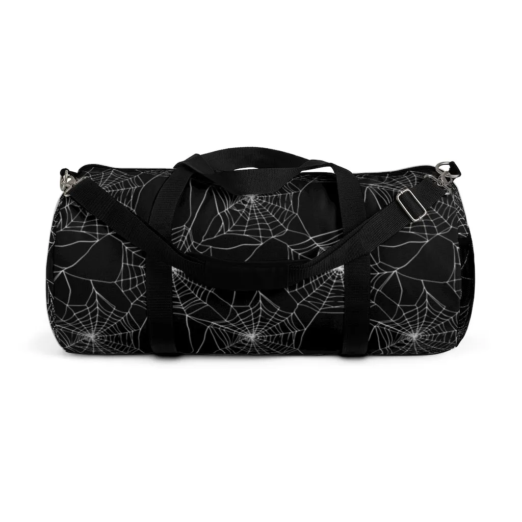 Goth Spider Web Duffel Bag