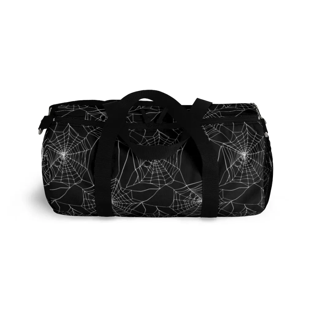 Goth Spider Web Duffel Bag