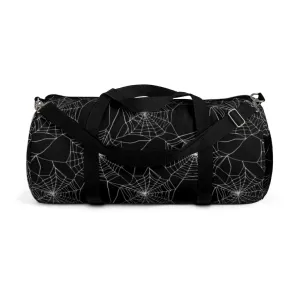 Goth Spider Web Duffel Bag