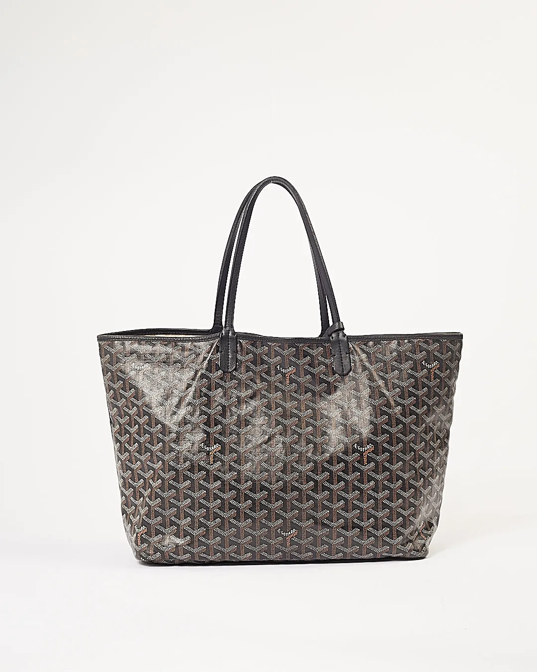 Goyard Black Goyardine St.Louis PM Tote Bag With Pouch